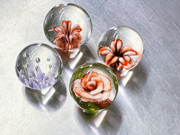 Mother’s Day Implosion Orbs• Flameworking Class • May 11, 2024 • 2pm-5pm $130